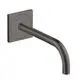 AXOR-HG-AXOR-Uno-Elektronik-Waschtischmischer-Unterputz-fuer-Wandmontage-mit-Auslauf-225-mm-Brushed-Black-Chrome-38120340 gallery number 1